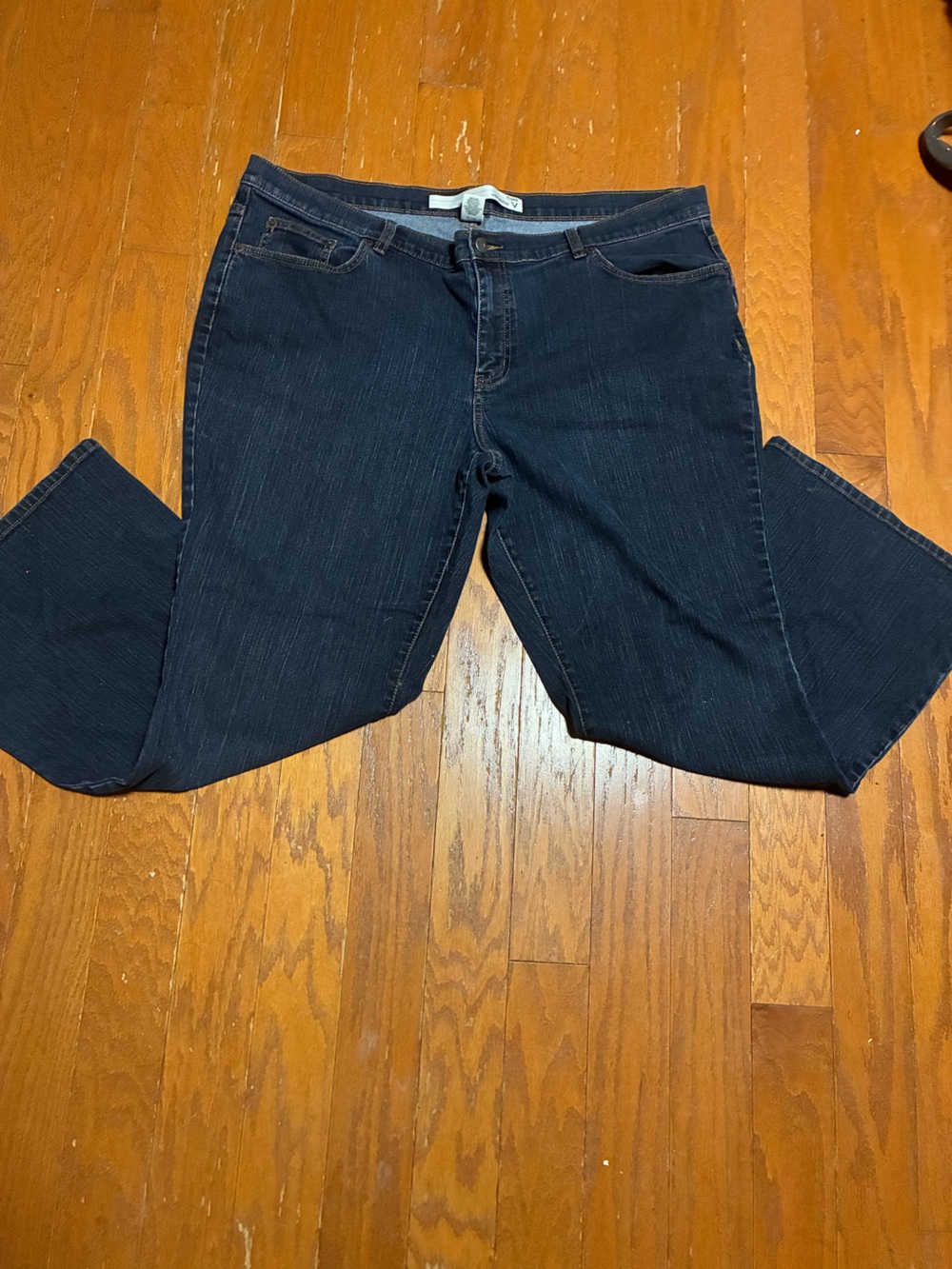Women’s Flare Jeans in Dark Blue - Venezia size 22 petite - Picture 2 of 7